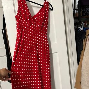Princess Polly dress, size 12 red with white polka dots